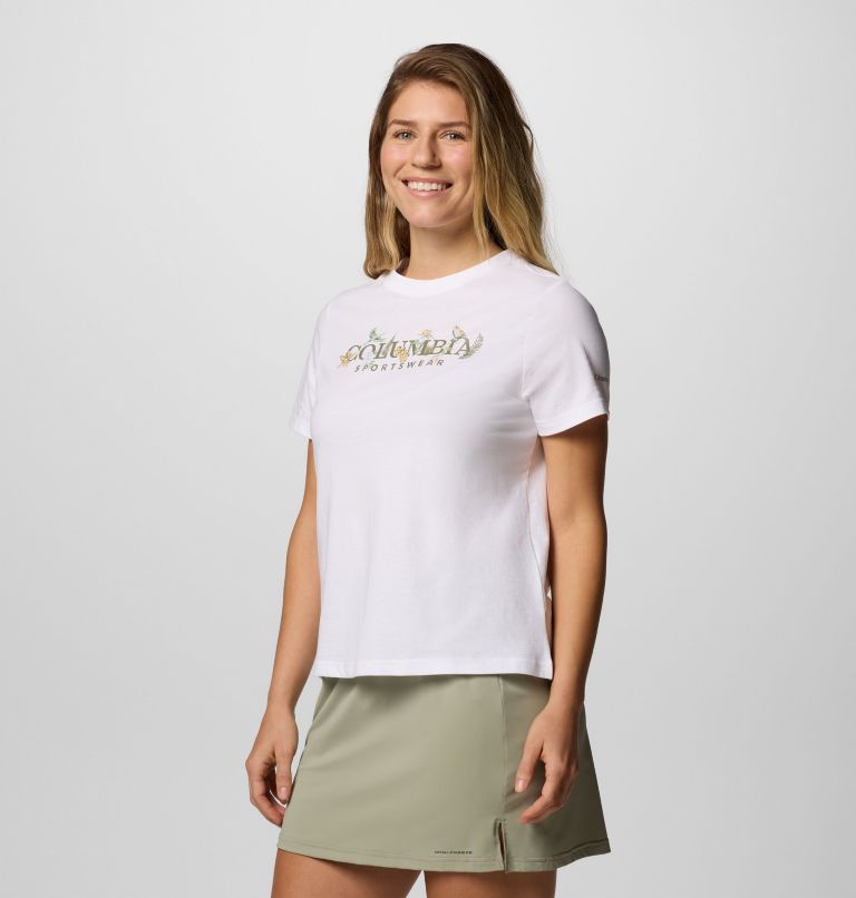 Femme Chemise à manches courtes à imprimé graphique Rolling Bend, Color: White, Outback Critters, image 3
