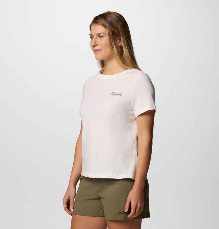 Camiseta con estampado Rolling Bend para mujer, Color: Sea Salt, Timberline Trio, image 3