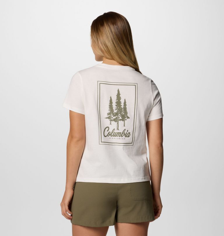 Camiseta con estampado Rolling Bend para mujer, Color: Sea Salt, Timberline Trio, image 1