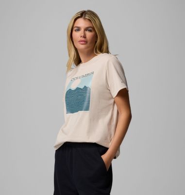 Rolling Bend T-Shirt mit Grafik für Frauen, Color: Dark Stone, Framed Linescape, image 20