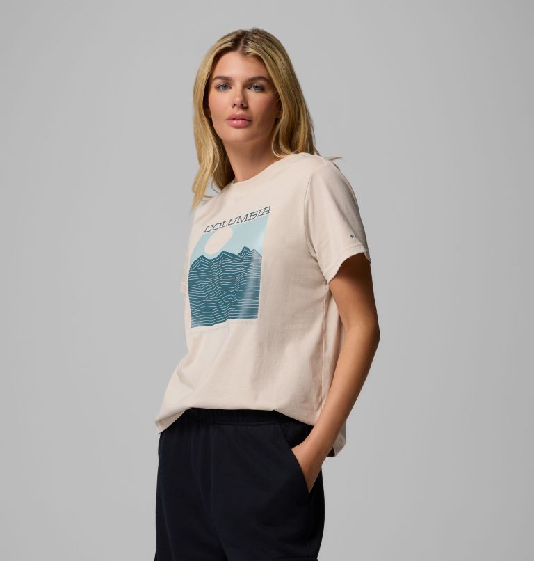 T-shirt Graphique Rolling Bend Femme, Color: Dark Stone, Framed Linescape, image 4