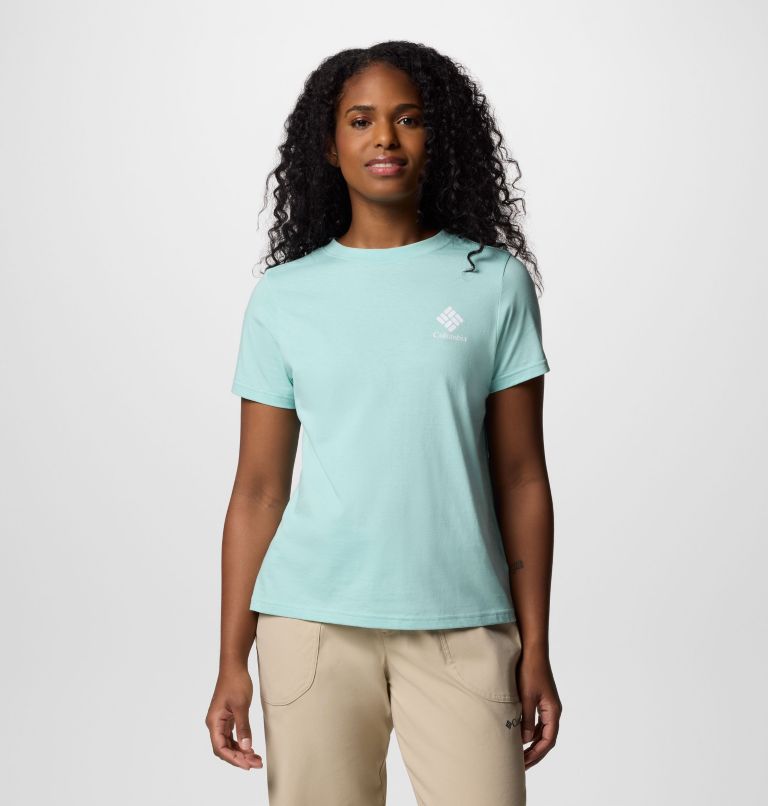 Camiseta con estampado Rolling Bend para mujer, Color: Spray, Stacked Gem, image 1