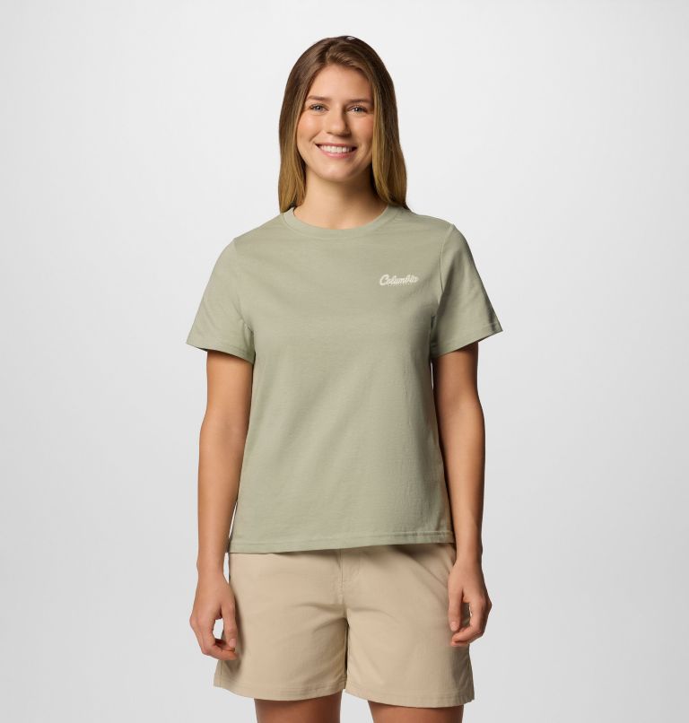 Camiseta con estampado Rolling Bend para mujer, Color: Safari, Timberline Trio, image 2
