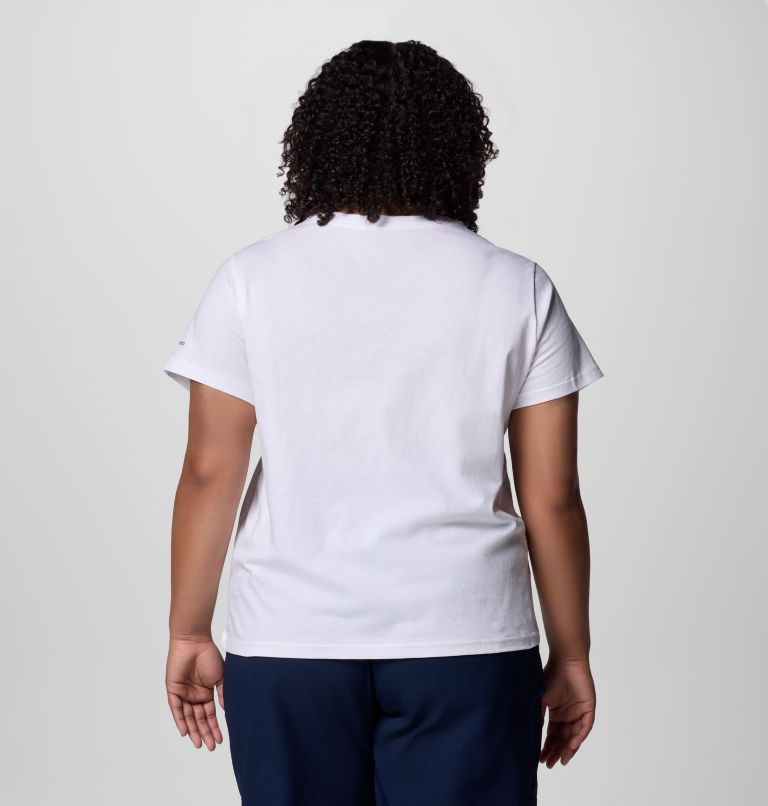 Women's Rolling Bend Graphic Short Sleeve Shirt - Plus Size, Color: White, Elevated Script, image 2