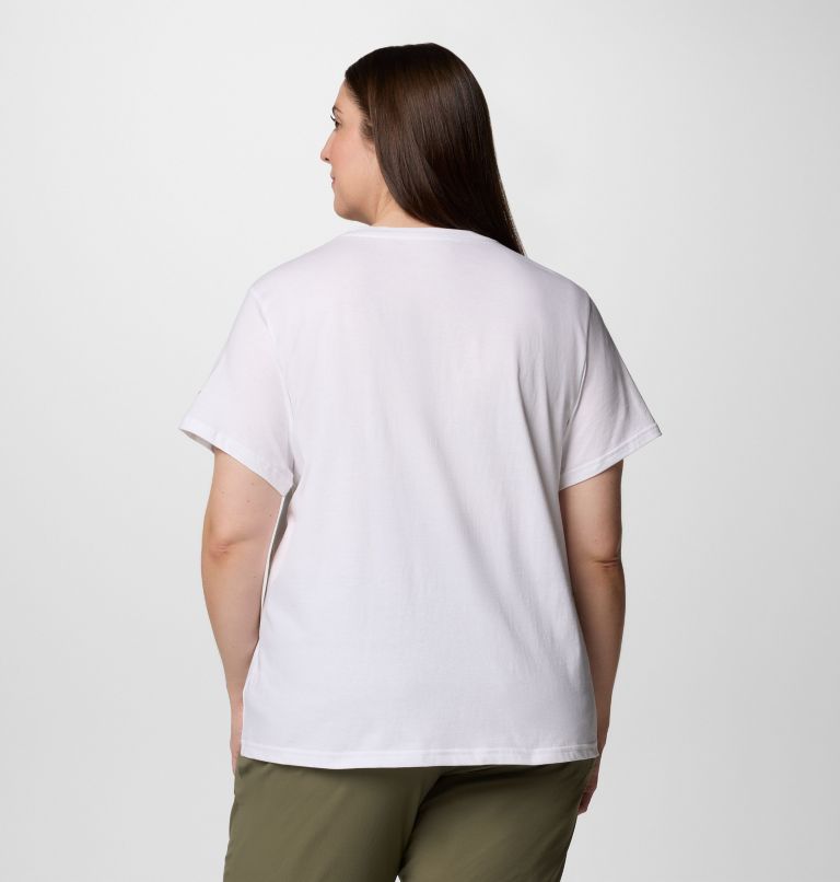 Women's Rolling Bend Graphic Short Sleeve Shirt - Plus Size, Color: White, S25 Pride, image 2