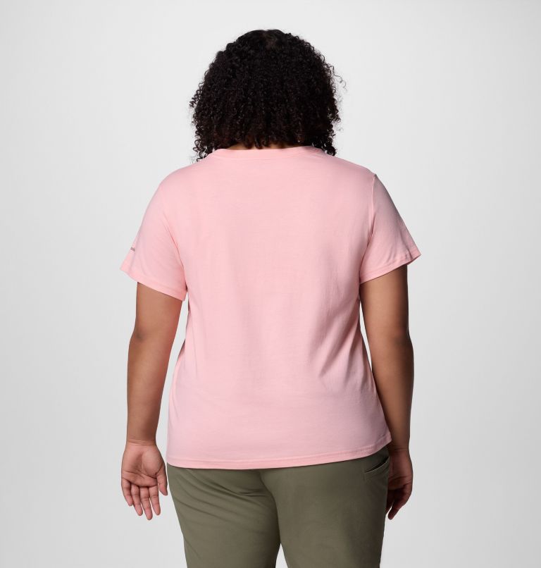 Women's Rolling Bend Graphic Short Sleeve Shirt - Plus Size, Color: Pink Sand, Outback Critters, image 2