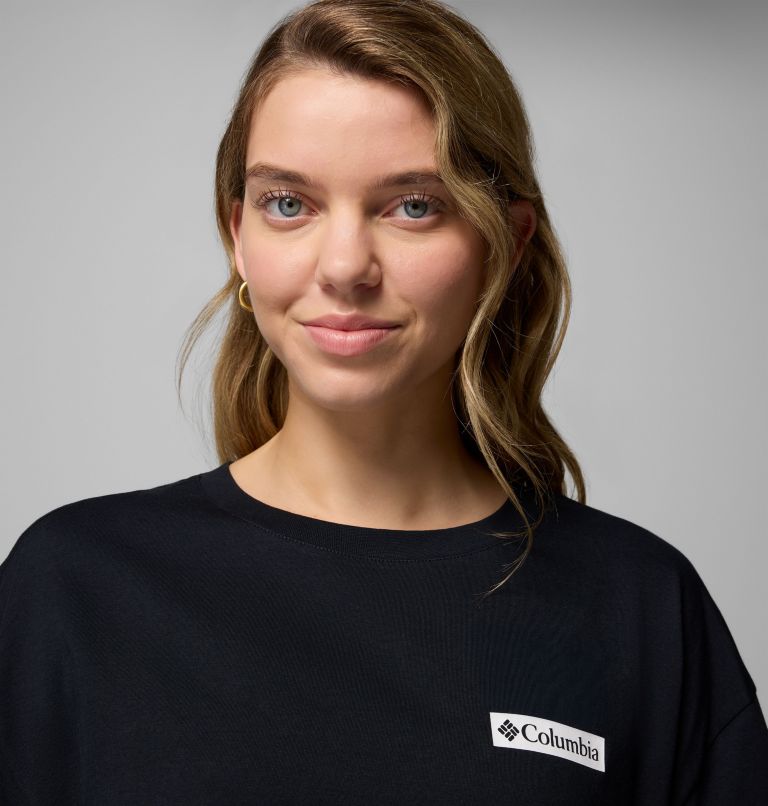 Women's Rolling Bend Graphic Oversized T-Shirt, Color: Black, Mountainview, image 5