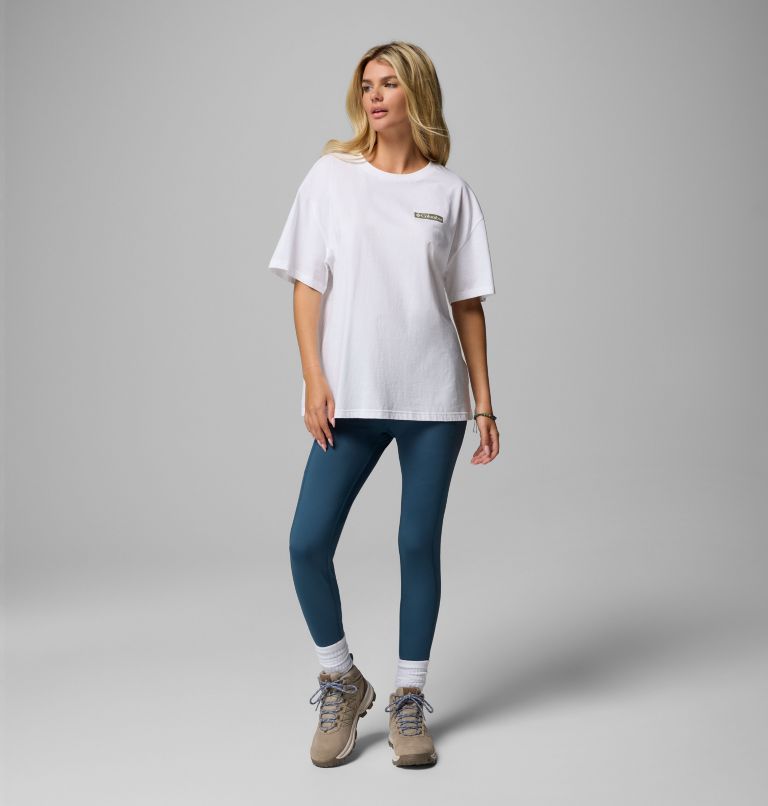 Femme T-shirt ample à imprimé graphique Rolling Bend, Color: White, Mountainview, image 2