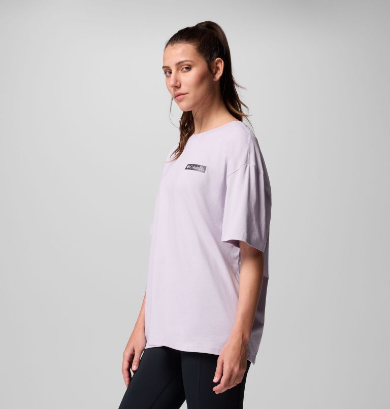 Camiseta oversize con estampado Rolling Bend para mujer, Color: Lavender Pearl, Mountainview, image 4