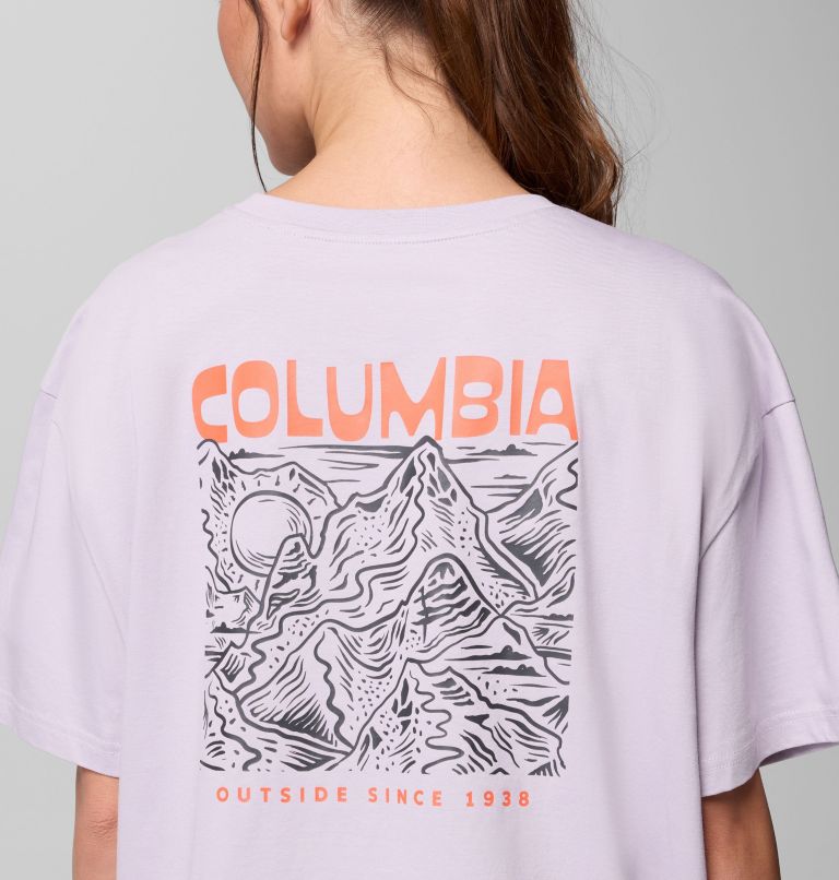 Camiseta oversize con estampado Rolling Bend para mujer, Color: Lavender Pearl, Mountainview, image 6