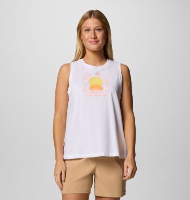 Women's Ruby Springs Graphic Tank, Color: White, No Limits, image 1