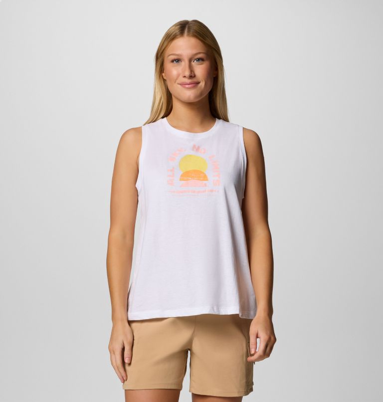 Women's Ruby Springs Graphic Tank, Color: White, No Limits, image 1