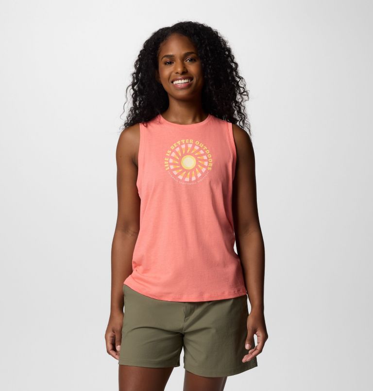 Women's Ruby Springs Graphic Tank, Color: Alpenglow, Outdoor Life, image 1