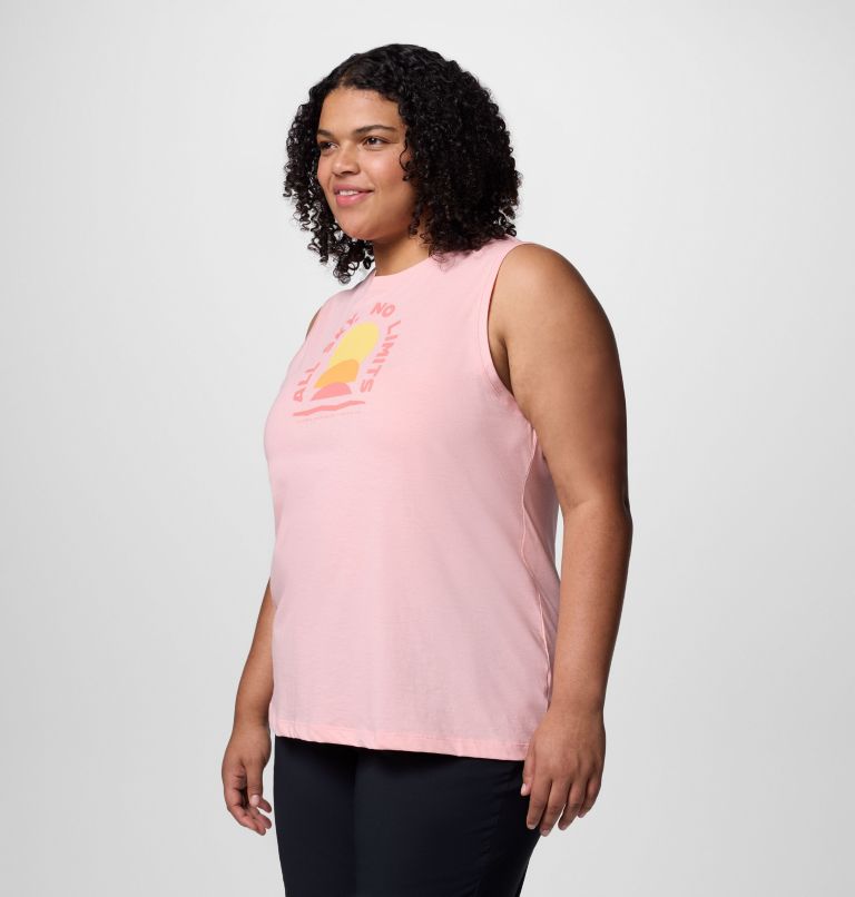 Femme Camisole à imprimé graphique Ruby Springs – Grandes tailles, Color: Pink Sand, No Limits, image 3