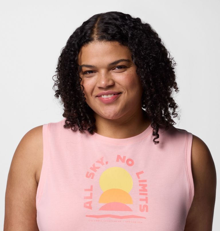 Femme Camisole à imprimé graphique Ruby Springs – Grandes tailles, Color: Pink Sand, No Limits, image 4
