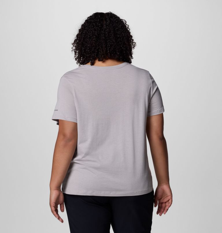 Women's Ruby Springs Graphic Scoop Neck Short Sleeve Shirt - Plus Size, Color: Columbia Grey Heather, Running Free, image 2