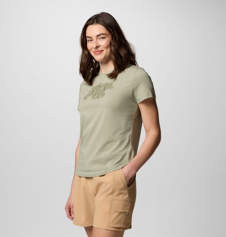 T-shirt Graphique Ajusté Ruby Springs Femme, Color: Safari, Bearly Swirl, image 3