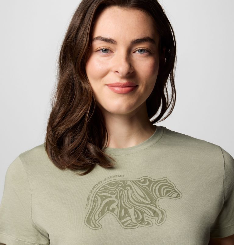 T-shirt Graphique Ajusté Ruby Springs Femme, Color: Safari, Bearly Swirl, image 4