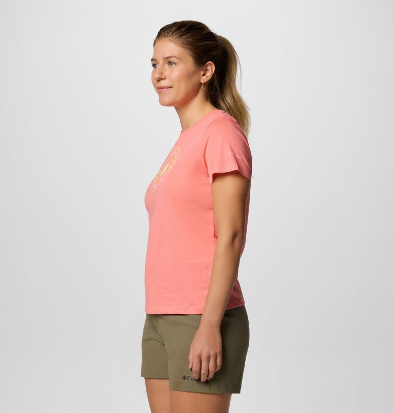Women's Ruby Springs Graphic Fitted Short Sleeve Shirt, Color: Alpenglow, Outdoor Life, image 3