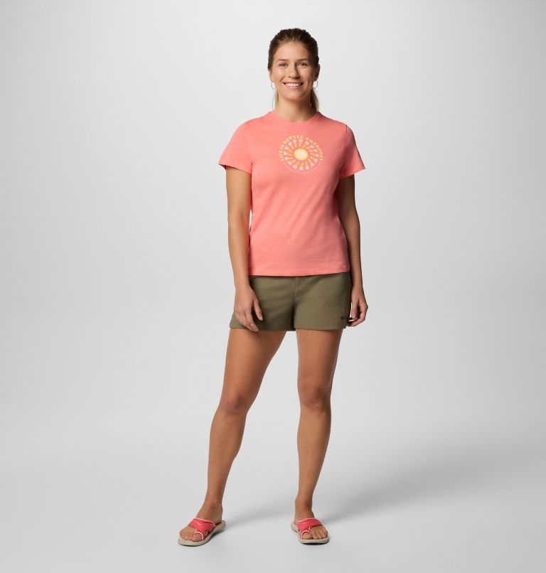 Women's Ruby Springs Graphic Fitted Short Sleeve Shirt, Color: Alpenglow, Outdoor Life, image 5