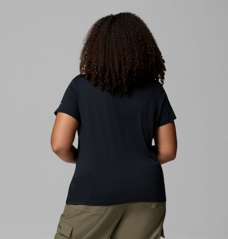 Women's Ruby Springs Graphic Fitted Short Sleeve Shirt - Plus Size, Color: Black, Get Hiked, image 3