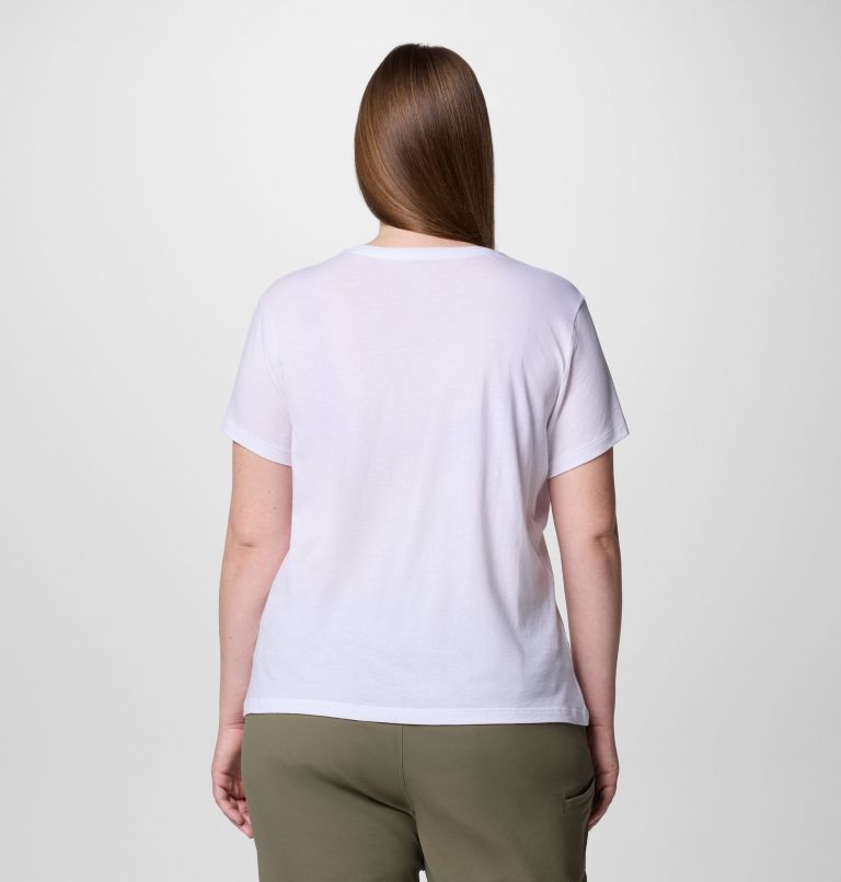 Women's Ruby Springs Graphic Fitted Short Sleeve Shirt - Plus Size, Color: White, Outdoor Life, image 2