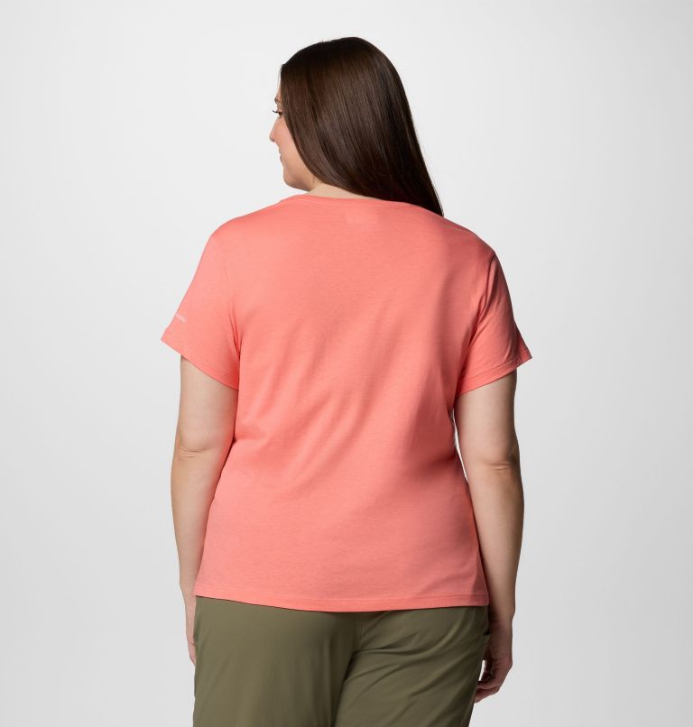 Women's Ruby Springs Graphic Fitted Short Sleeve Shirt - Plus Size, Color: Alpenglow, Outdoor Life, image 2