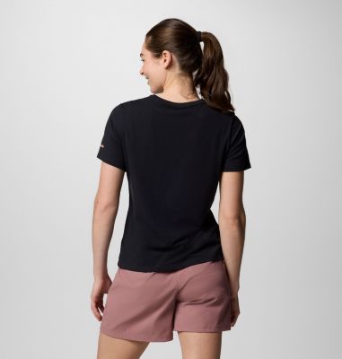 Women's Sun Trek III Graphic Technical T-Shirt, Color: Black, Wavy Rays, image 10