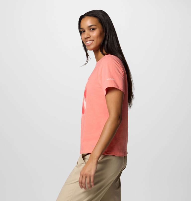 Sun Trek III technisches T-Shirt mit Grafik für Frauen, Color: Alpenglow, Wavy Rays, image 3