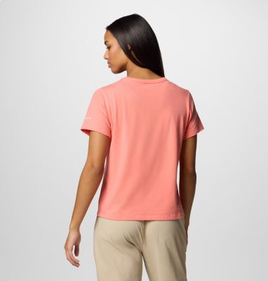 Women's Sun Trek III Graphic Technical T-Shirt, Color: Alpenglow, Wavy Rays, image 6