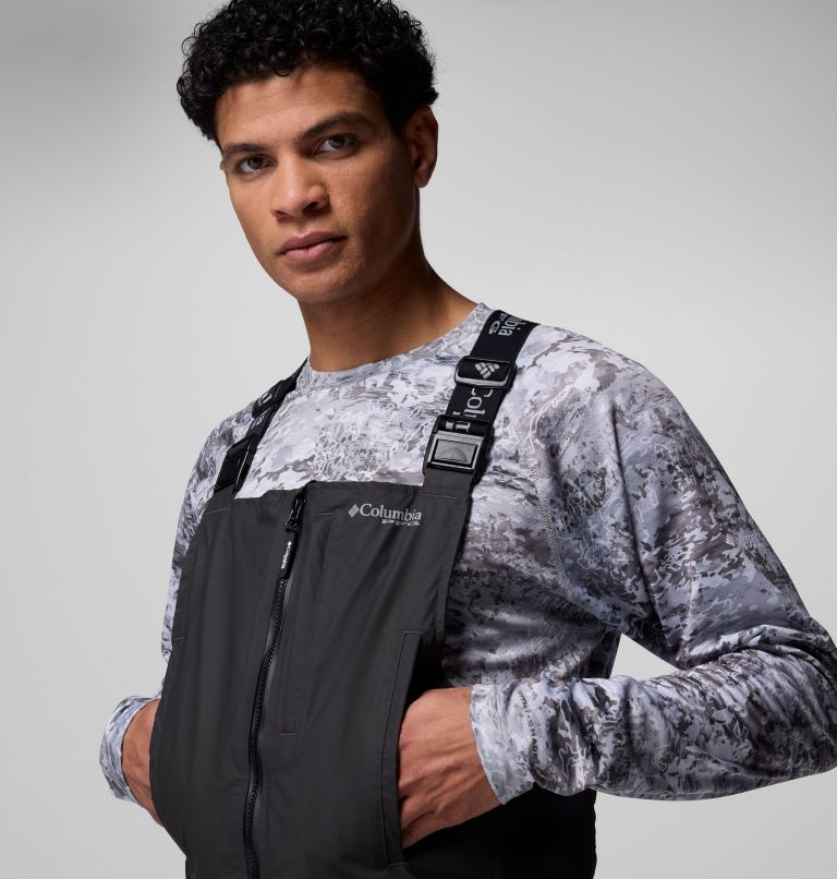 Men's PFG Force XII ODX Bib, Color: Black, image 5