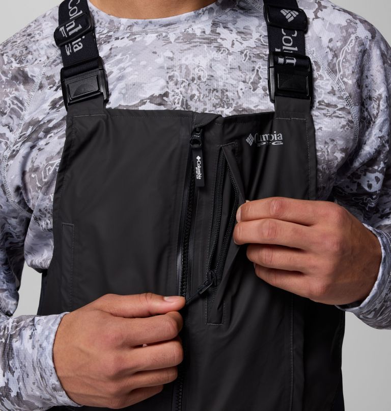 Men's PFG Force XII ODX Bib, Color: Black, image 6