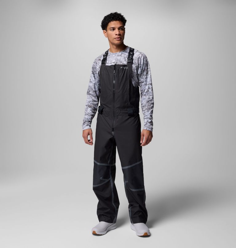 Men's PFG Force XII ODX Bib, Color: Black, image 1