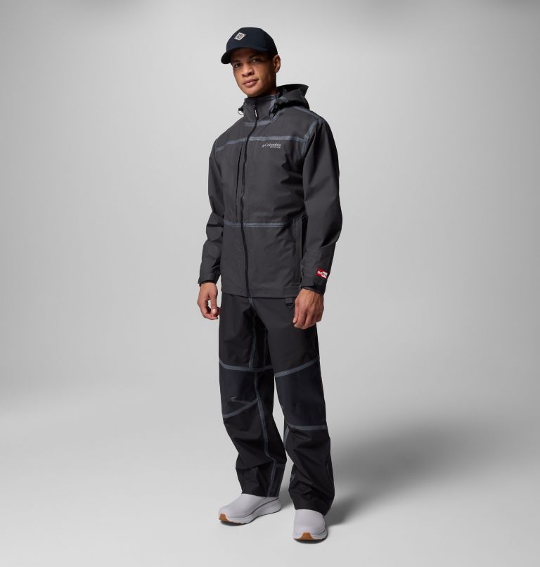 Men's PFG Force XII ODX Bib, Color: Black, image 2
