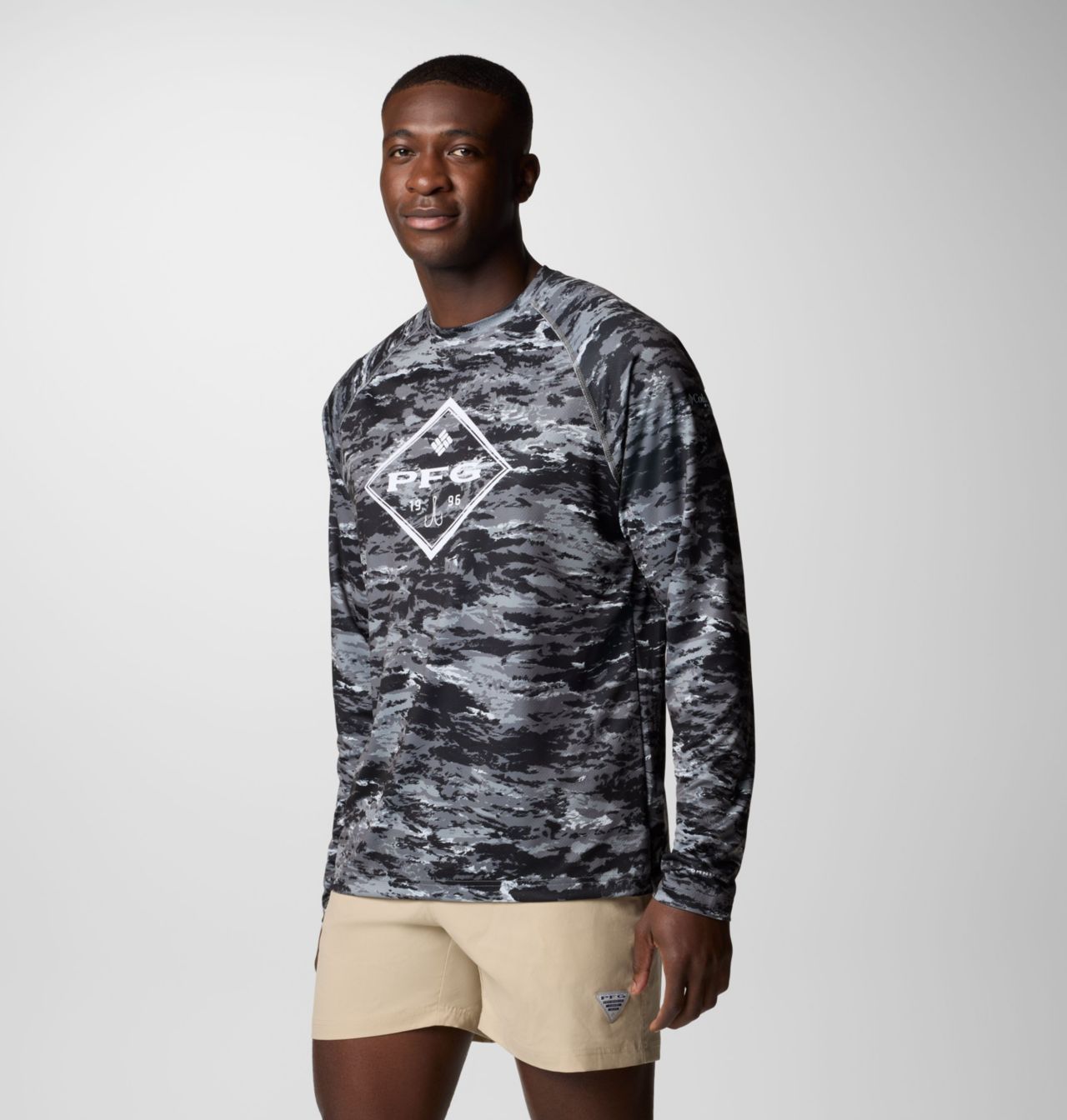 Men's PFG Super Solar Stream™ Graphic Long Sleeve Shirt 4