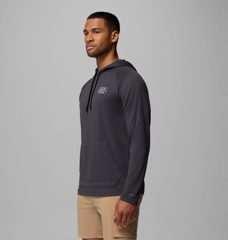 Men's PFG Wild Cast Camp Hoodie, Color: Shark, image 4