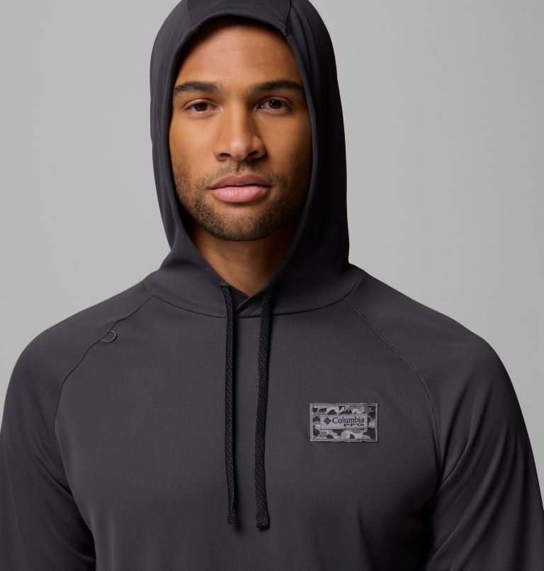 Men's PFG Wild Cast Camp Hoodie, Color: Shark, image 5