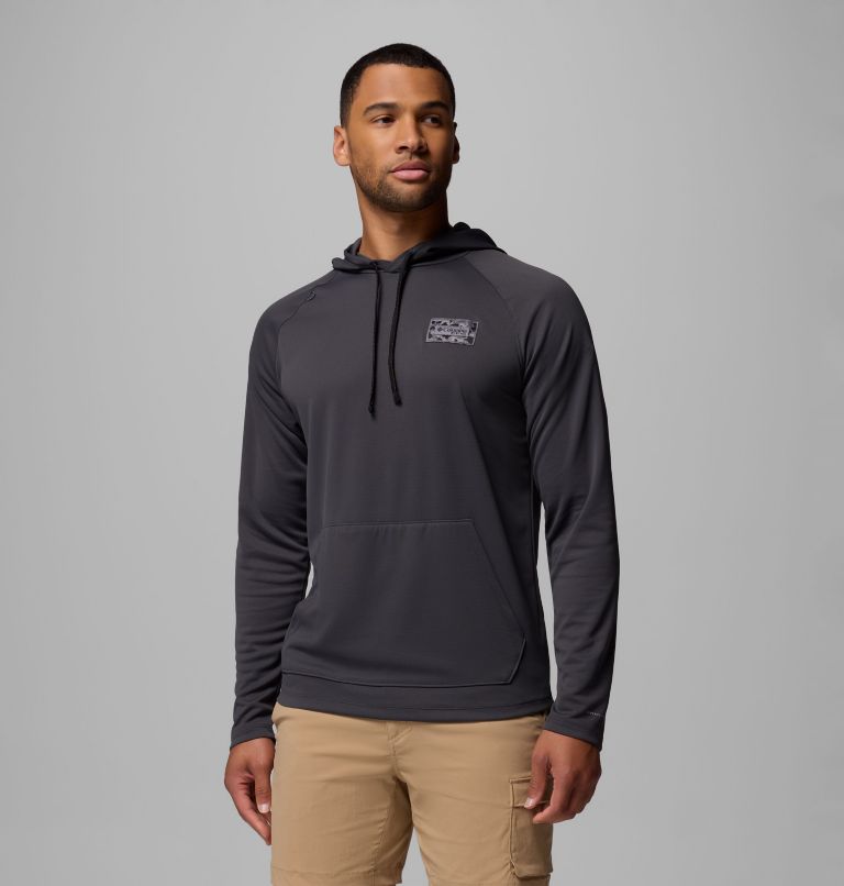 Men's PFG Wild Cast Camp Hoodie, Color: Shark, image 1