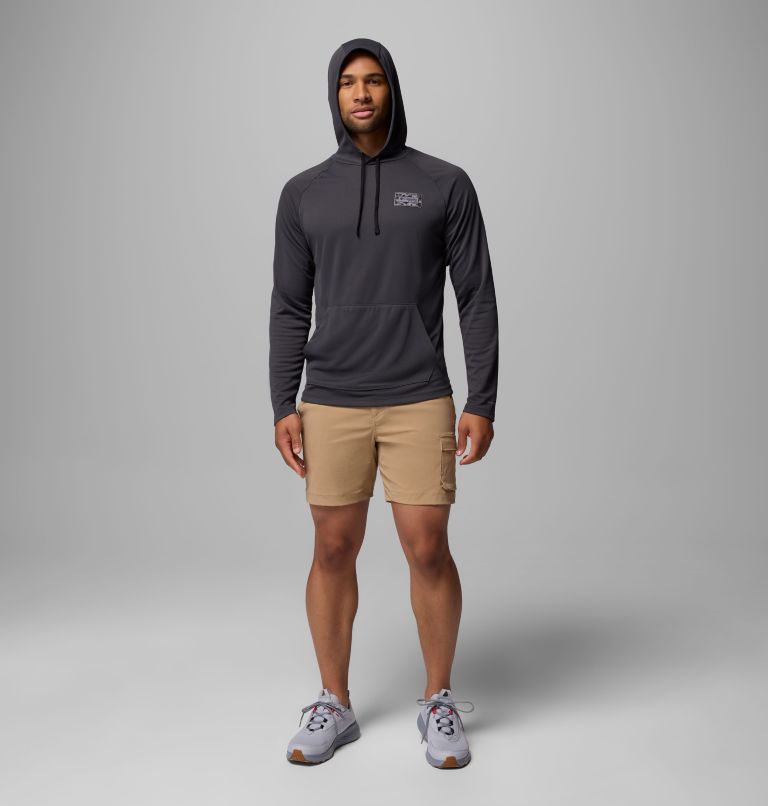 Men's PFG Wild Cast Camp Hoodie, Color: Shark, image 2