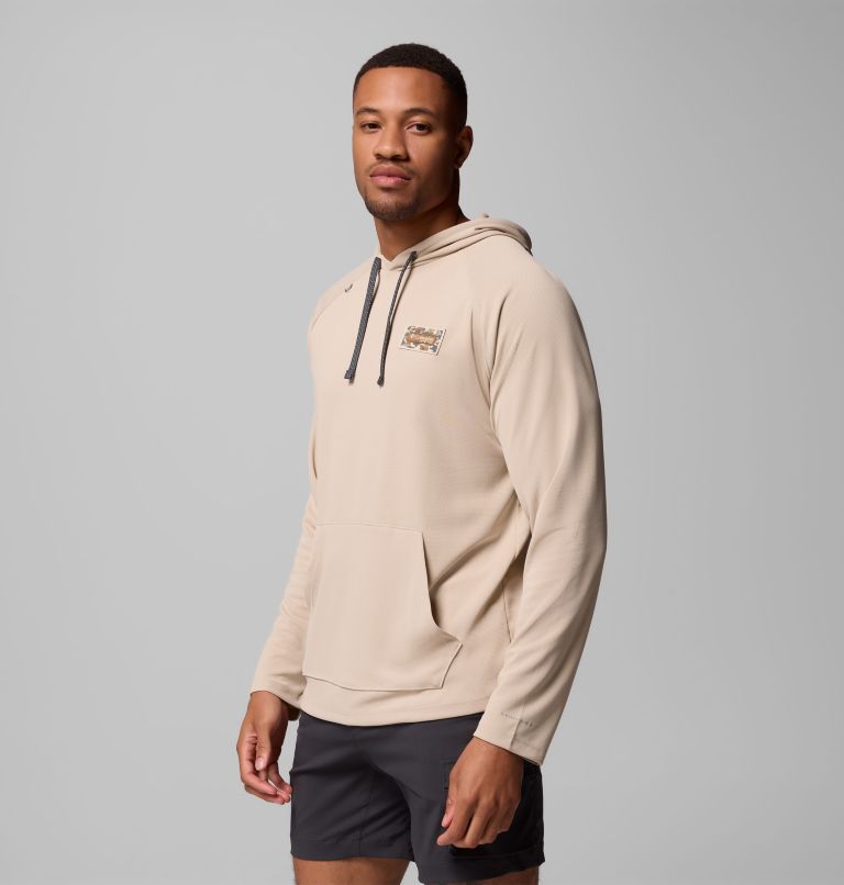 Men's PFG Wild Cast Camp Hoodie, Color: Ancient Fossil, image 4