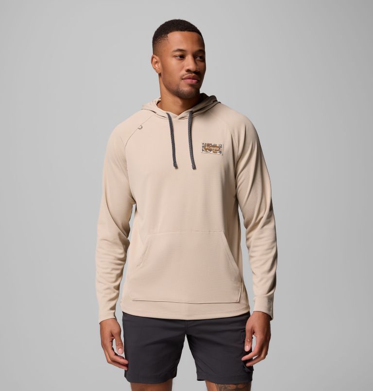 Men's PFG Wild Cast Camp Hoodie, Color: Ancient Fossil, image 1
