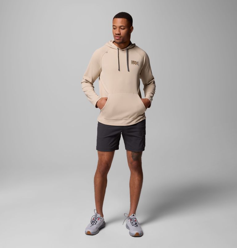 Men's PFG Wild Cast Camp Hoodie, Color: Ancient Fossil, image 2