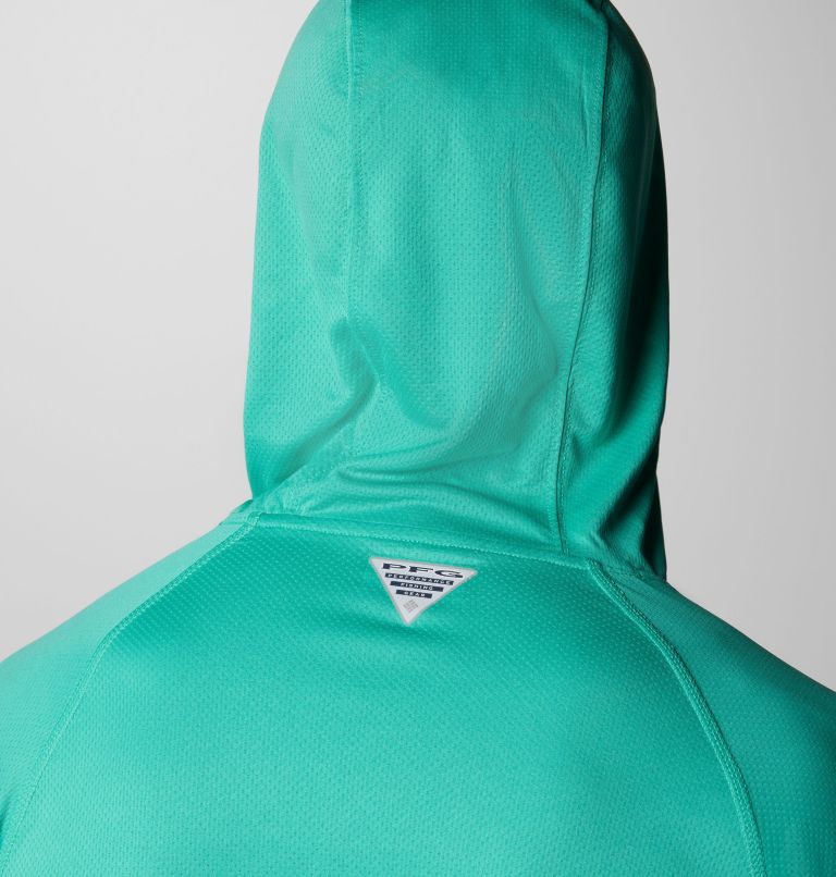 Men's PFG Solar Stream Elite II Hoodie, Color: Glaze Green, image 6