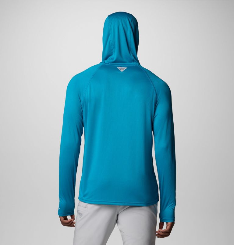 Men's PFG Solar Stream Elite II Hoodie, Color: Blue Echo, image 3
