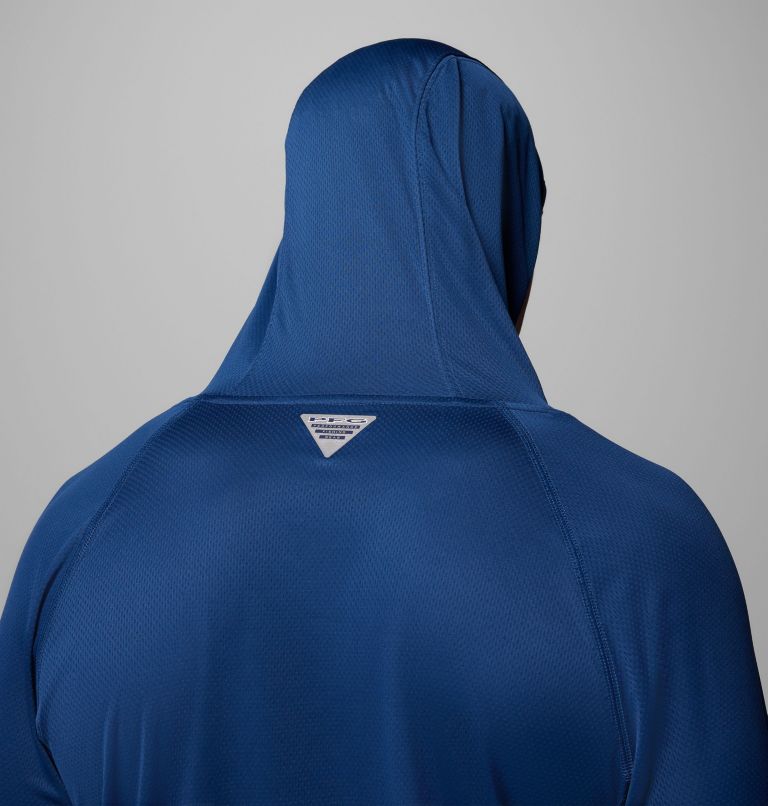 Men's PFG Solar Stream Elite II Hoodie, Color: Carbon, image 6