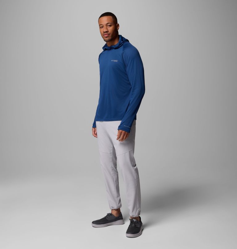 Men's PFG Solar Stream Elite II Hoodie, Color: Carbon, image 2