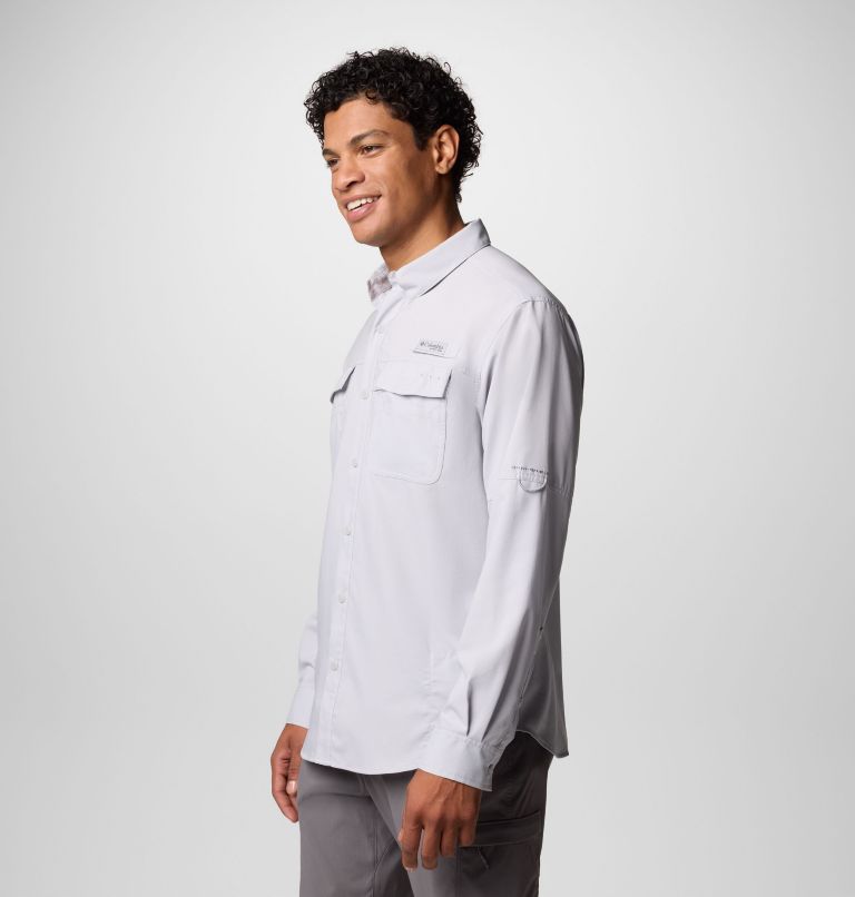 Men's PFG Blood and Guts V Long Sleeve Shirt, Color: Cool Grey, image 4