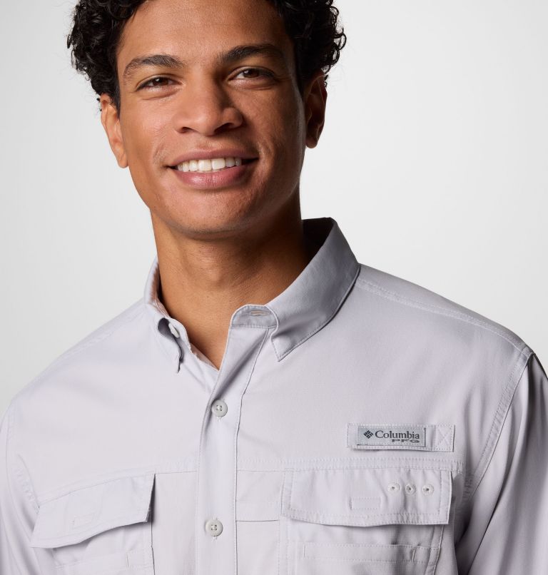 Men's PFG Blood and Guts V Long Sleeve Shirt, Color: Cool Grey, image 5