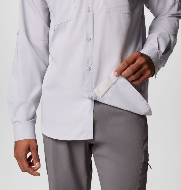 Men's PFG Blood and Guts V Long Sleeve Shirt, Color: Cool Grey, image 7