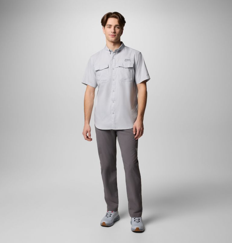 Men's PFG Blood and Guts V Short Sleeve Shirt, Color: Cool Grey, image 2